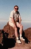David sitting on a Roque